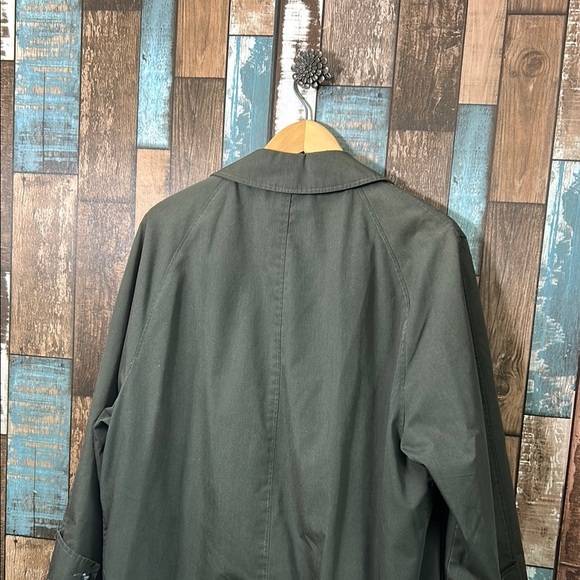 Men's army green & plaid Green Coat - Picture 15 of 16